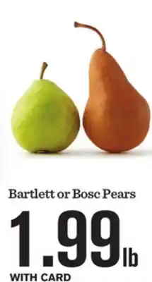 Mariano's Bartlett or Bosc Pears offer
