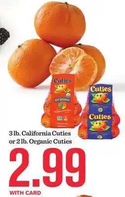 Mariano's 3 lb. California Cuties or 2 lb. Organic Cuties offer