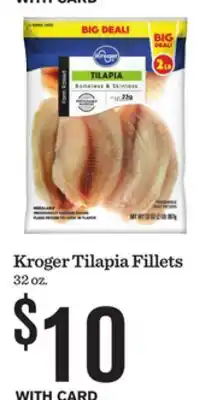 Mariano's Kroger Tilapia Fillets offer