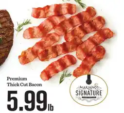 Mariano's Premium Thick Cut Bacon offer