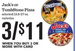 Mariano's Jack's or TombStone Pizza offer