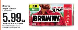 Mariano's Brawny Paper Towels offer