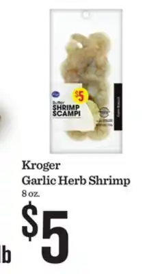 Mariano's Kroger Garlic Herb Shrimp offer