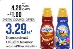 Mariano's International Delight Creamer offer