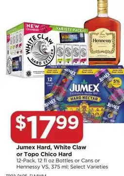 Food 4 Less Jumex Hard, White Claw or Topo Chico Hard offer