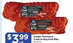Food 4 Less Kroger Marinated Cook-in-Bag Pork Ribs offer