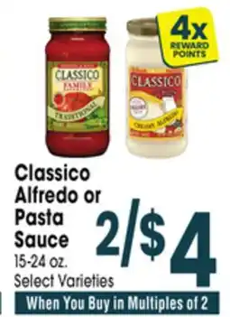 Jewel-Osco Classico Alfredo or Pasta Sauce offer