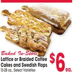 Jewel-Osco Coffee Cakes and Swedish Flops offer