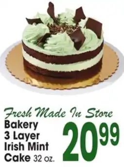 Jewel-Osco Bakery 3 Layer Irish Mint Cake offer