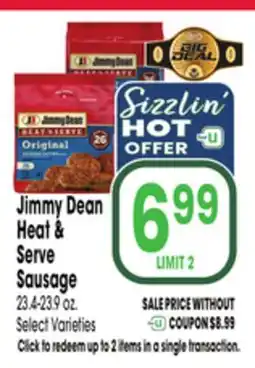 Jewel-Osco Jimmy Dean Heat & Serve Sausage offer