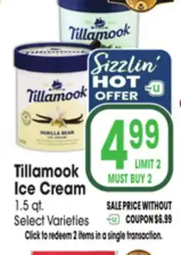 Jewel-Osco Tillamook Ice Cream offer