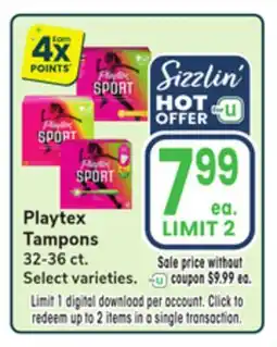 Jewel-Osco Playtex Tampons offer