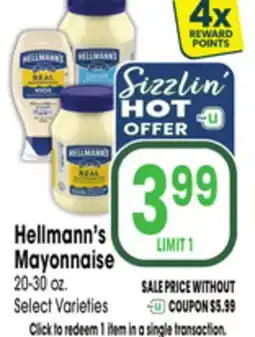Jewel-Osco Hellmann's Mayonnaise offer
