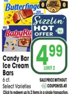 Jewel-Osco Candy Bar Ice Cream Bars offer