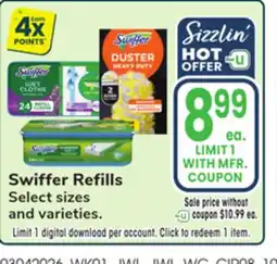 Jewel-Osco Swiffer Refills offer