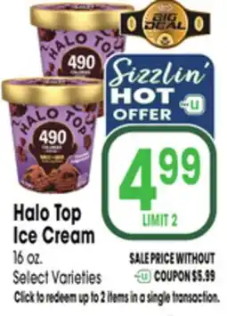 Jewel-Osco Halo Top Ice Cream offer