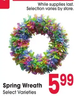 Jewel-Osco Spring Wreath offer