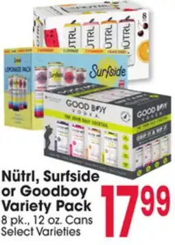 Jewel-Osco Nütrl, Surfside or Goodboy Variety Pack offer