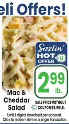 Jewel-Osco Mac & Cheddar Salad offer
