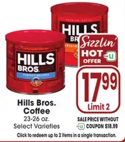 Jewel-Osco Hills Bros. Coffee offer