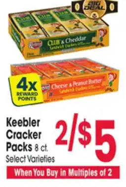 Jewel-Osco Keebler Cracker Packs offer