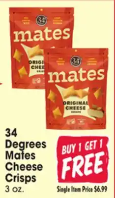 Jewel-Osco 34 Degrees Mates Cheese Crisps offer