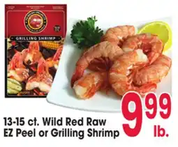 Jewel-Osco 13-15 ct. Wild Red Raw EZ Peel or Grilling Shrimp offer
