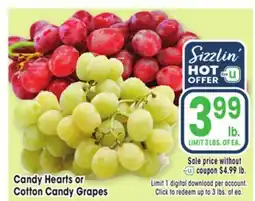 Jewel-Osco Candy Hearts or Cotton Candy Grapes offer