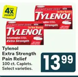 Jewel-Osco Tylenol Extra Strength Pain Relief offer