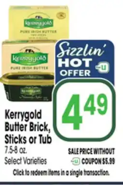 Jewel-Osco Kerrygold Butter Brick, Sticks or Tub offer