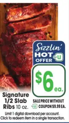 Jewel-Osco Signature 1/2 Slab Ribs offer