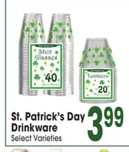 Jewel-Osco St. Patrick's Day Drinkware offer