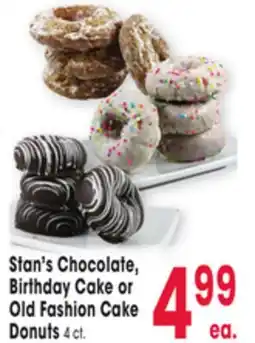 Jewel-Osco Stan's Chocolate, Birthday Cake or Old Fashion Cake Donuts offer