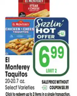 Jewel-Osco El Monterey Taquitos offer