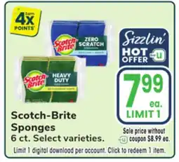 Jewel-Osco Scotch-Brite Sponges offer