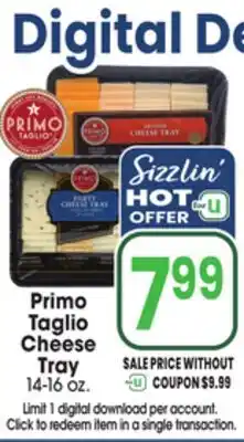 Jewel-Osco Primo Taglio Cheese Tray offer