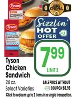 Jewel-Osco Tyson Chicken Sandwich offer