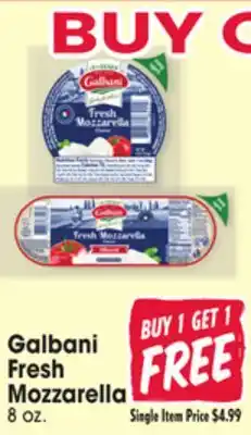 Jewel-Osco Galbani Fresh Mozzarella offer