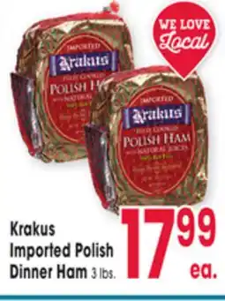 Jewel-Osco Krakus Imported Polish Dinner Ham offer