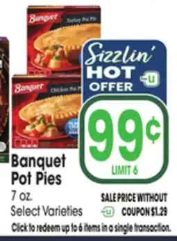 Jewel-Osco Banquet Pot Pies offer