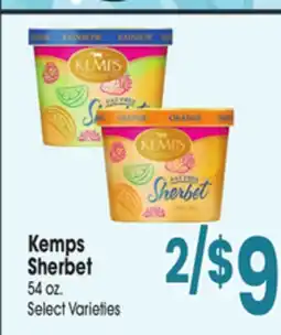 Jewel-Osco Kemps Sherbet offer