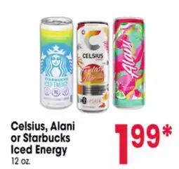 Jewel-Osco Celsius, Alani or Starbucks Iced Energy offer