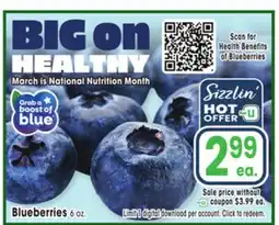 Jewel-Osco Blueberries offer