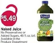 Tops Naked Juice offer