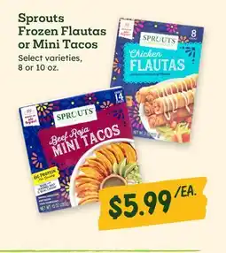 Sprouts Farmers Market Sprouts Frozen Flautas or Mini Tacos offer