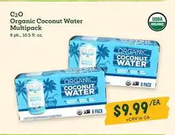 Sprouts Farmers Market C2O Organic Coconut Water Multipack offer