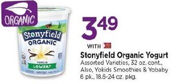 Tops Stonyfield Organic Yogurt offer