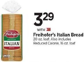 Tops Freihofer's Italian Bread offer