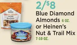 Heinen's Blue Diamond Almonds 6 OZ. or Heinen's Nut & Trail Mix 7-10 OZ offer