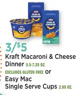 Heinen's Kraft Macaroni & Cheese Dinner offer